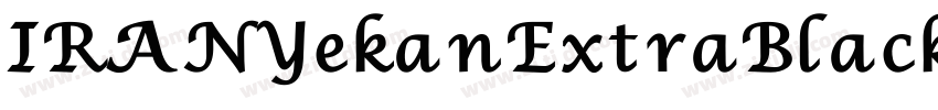 IRANYekan ExtraBlack字体转换